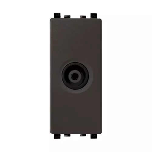 Schneider Electric Zencilo TV Socket 1 Module Polycarbonate Dark Grey, IN8431TV(BZ)