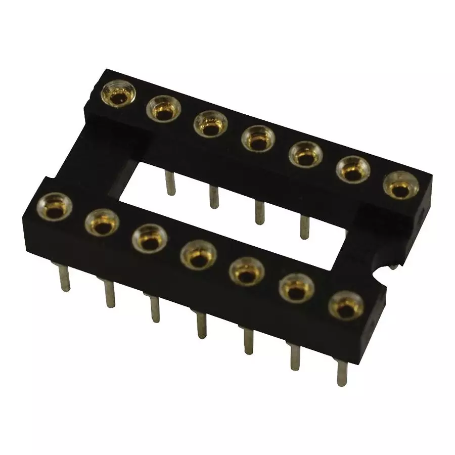 MULTICOMP PRO IC Sockets DIP SOCKET, 14POS, 2.54MM, TH, SPC15526