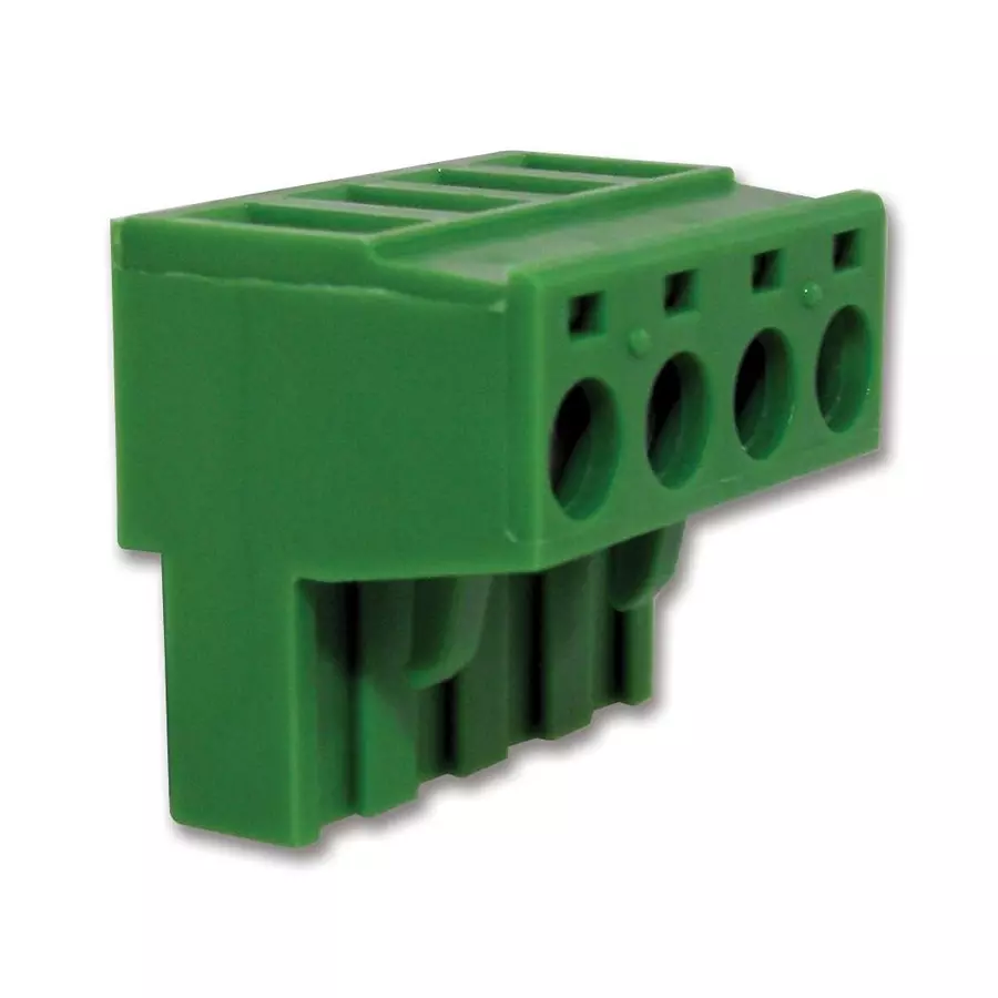 CAMDENBOSS Terminal Block, Pluggable, 4Pos, 12Awg, CTB9208/4