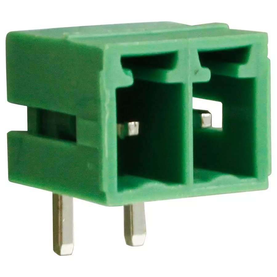 CAMDENBOSS Terminal Block, Header, 2Pos, R/A, Th, CTBP93HE/2 (Pack of 100)