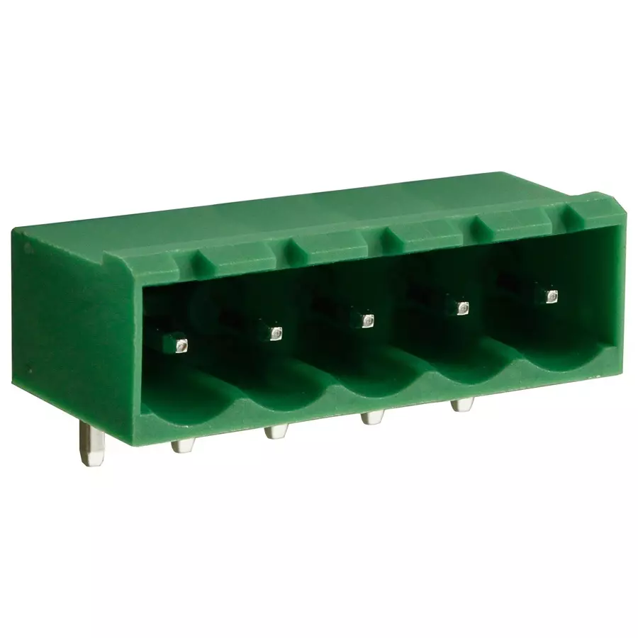 CAMDENBOSS Terminal Block, Header, 5Pos, R/A, Th, CTBP9358/5 (Pack of 10)