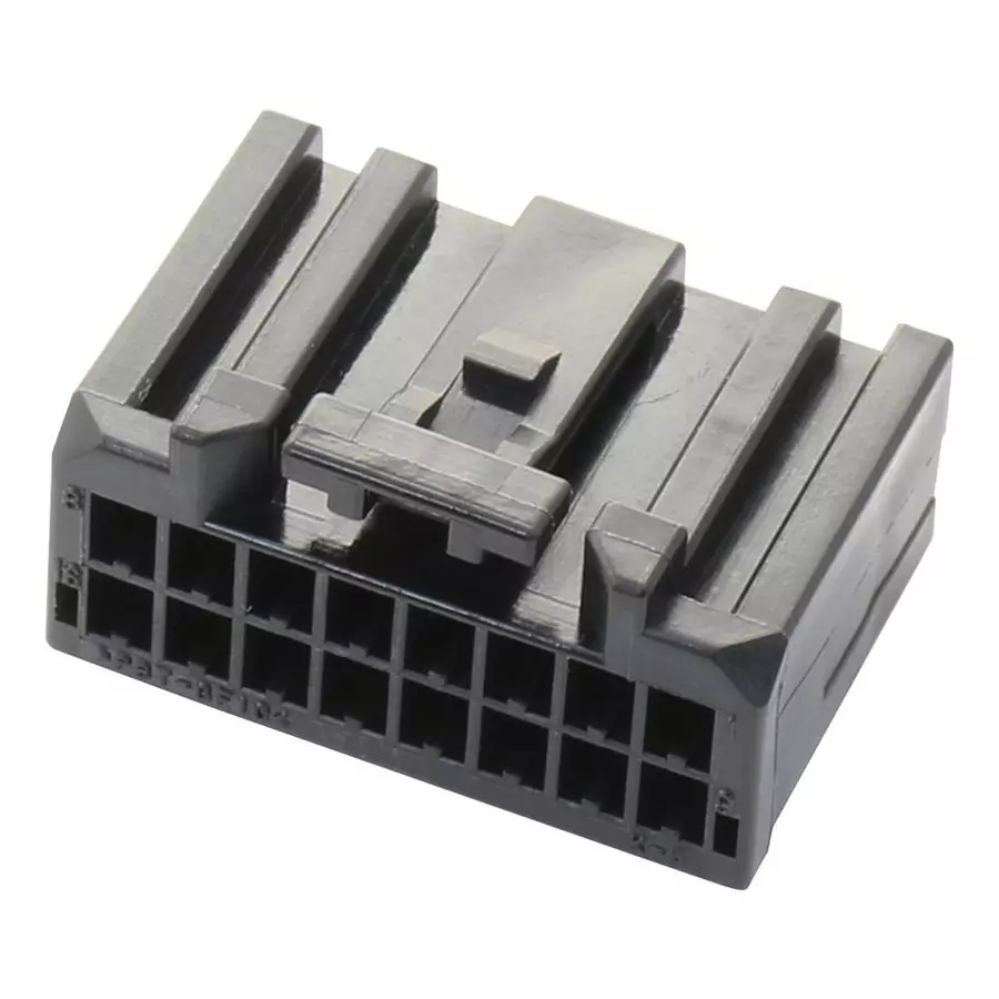 JST (JAPAN SOLDERLESS TERMINALS) Conn, Housing, Rcpt, 16Pos, 2 mm, 16CPT-B-2A