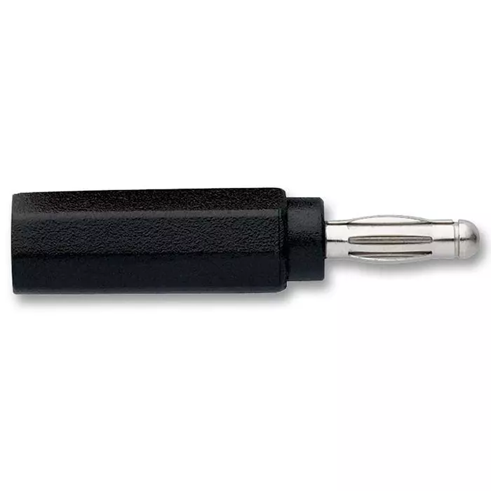 POMONA Adaptor, 4 mm, Safety, Black, 6728-0