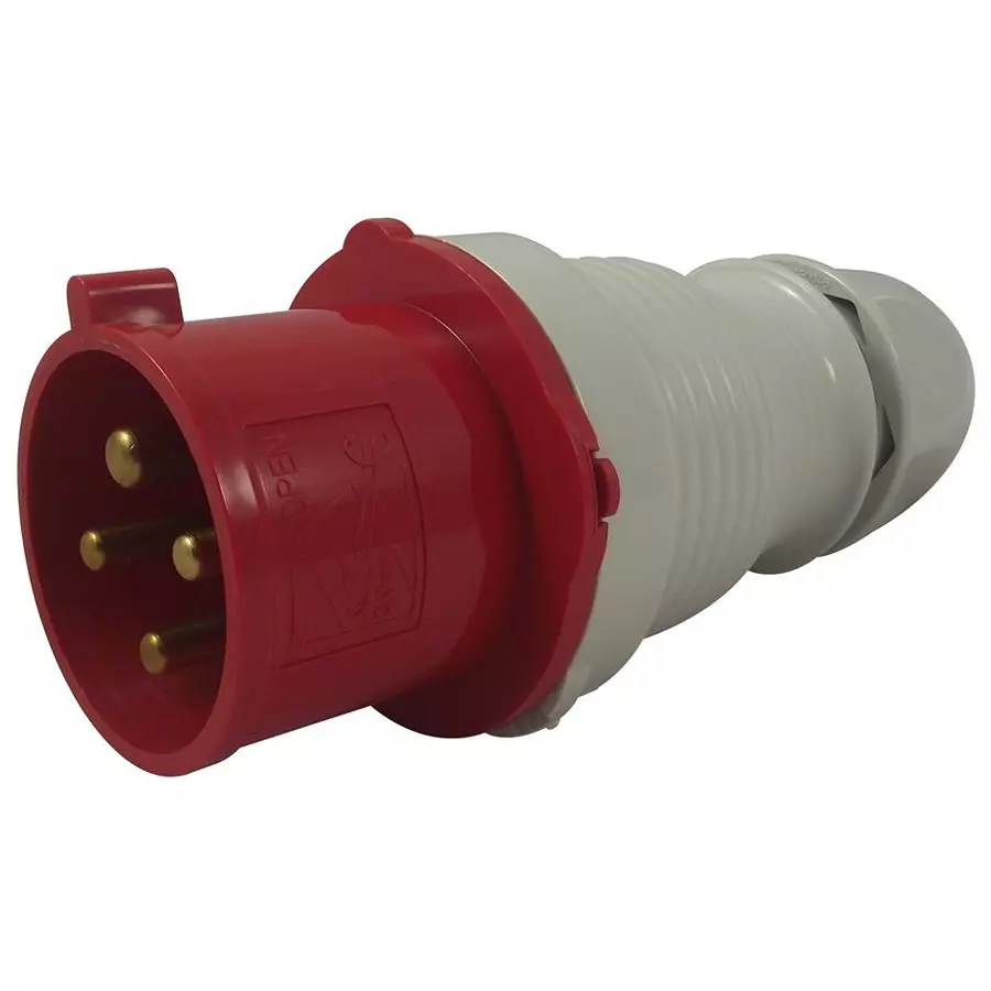WALTHER Plug, Free, 400V, 32A, 3P+E Way, 230406