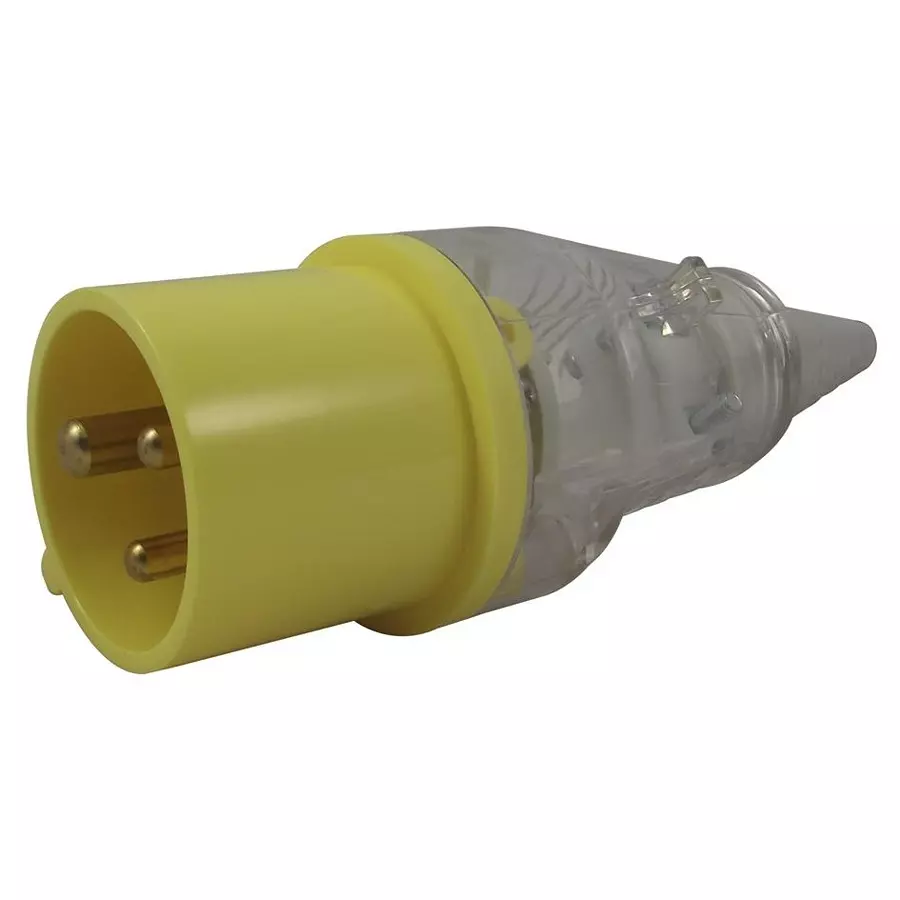 WALTHER Plug, Free, Clear, 110V, 16A, Ip44, 210304CL