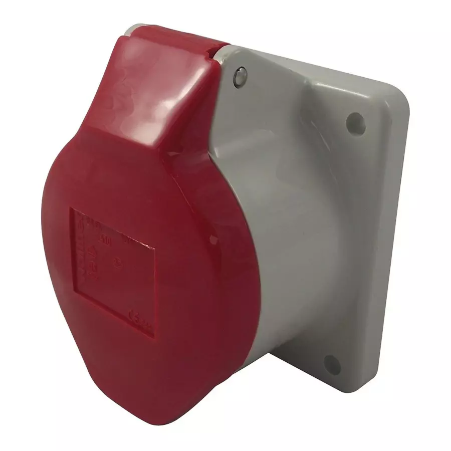 WALTHER Socket, Panel Mount, 400V, 3P+N+E Way, 410