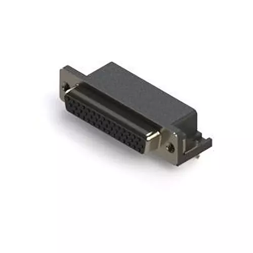 EDAC HD D SUB CONN, R/A RCPT, 44POS, DB, SLDR, 634-044-263-032