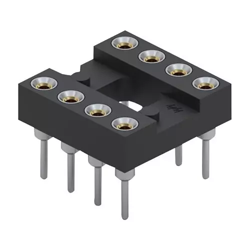 MILL-MAX DIP SOCKET, 8POS, 2.54MM, THROUGH HOLE, 110-47-308-41-001000