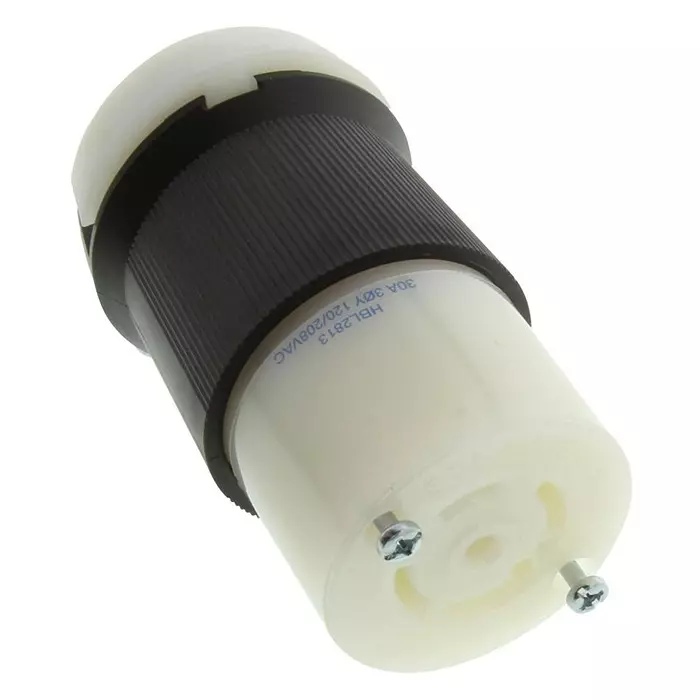 HUBBELL WIRING DEVICES POWER ENTRY CONNECTOR, RECEPTACLE, 4P5W, 30A 3PH 120/208V, L21-30R, HBL2813