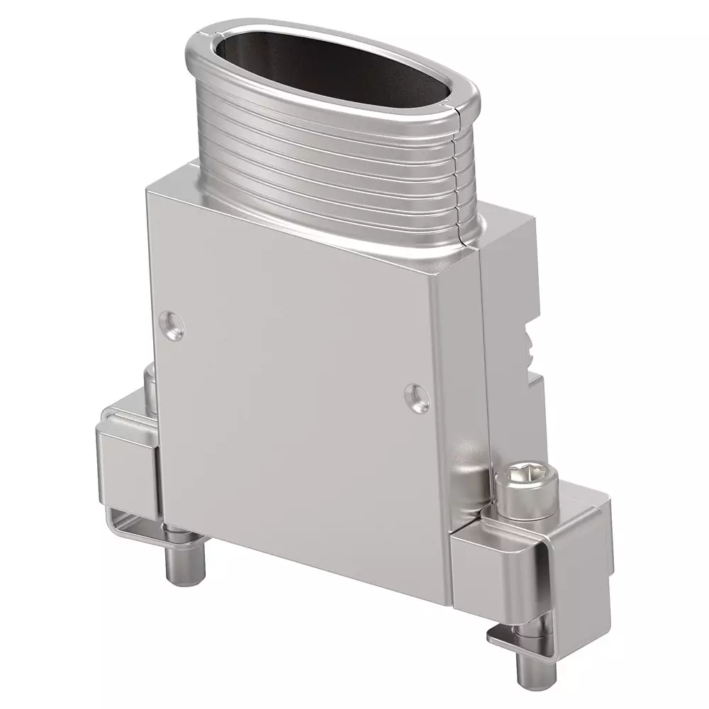 TE CONNECTIVITY Micro Mini Split Backshell, 180Deg, Da, Mbmmd-Uatms0-04-20-1-C-H