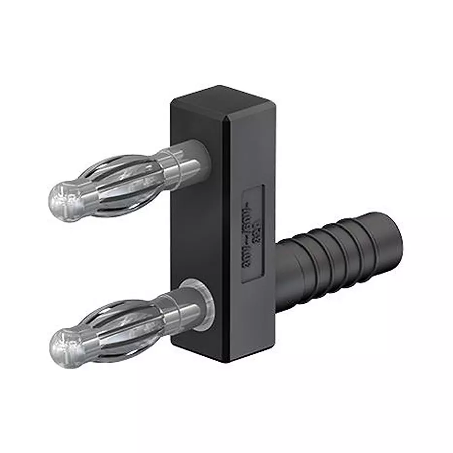 STAUBLI 4mm Bridging Link, 32A, 60VDC, BlACk, 20.1010-21