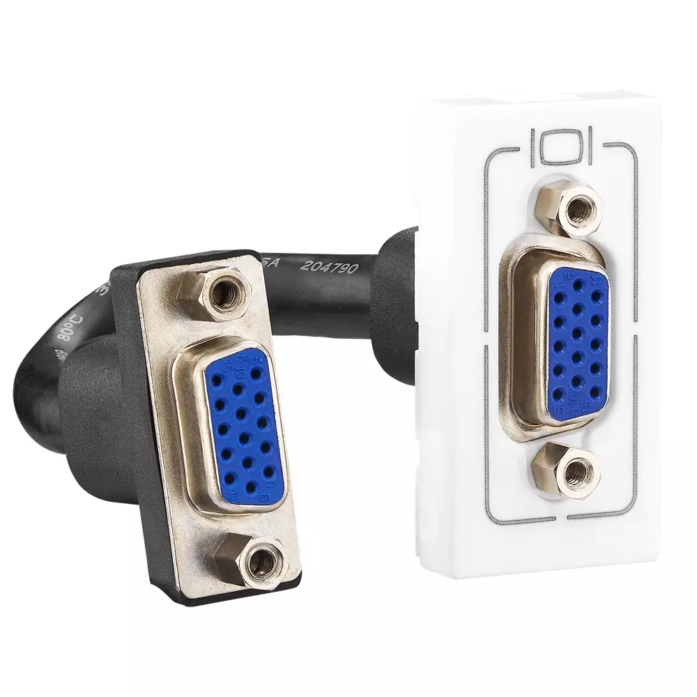 Legrand Preterminated Projector Connector Allzy 1 Module Glossy White, 6811 36
