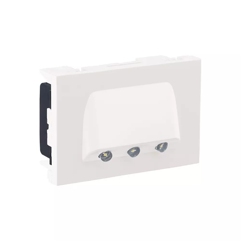 Legrand Skirting Light with Warm White LED Myrius Classic White 3 Module, 6792 48