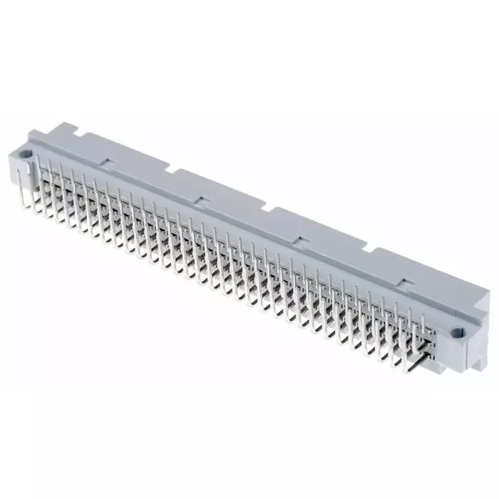 RS Pro Amphenol ICC 96 Way 2.54 mm Pitch Type C Class C2 3 Row Right Angle DIN 41612 Connector Plug, 86093967113755E1LF (Pack of 16)