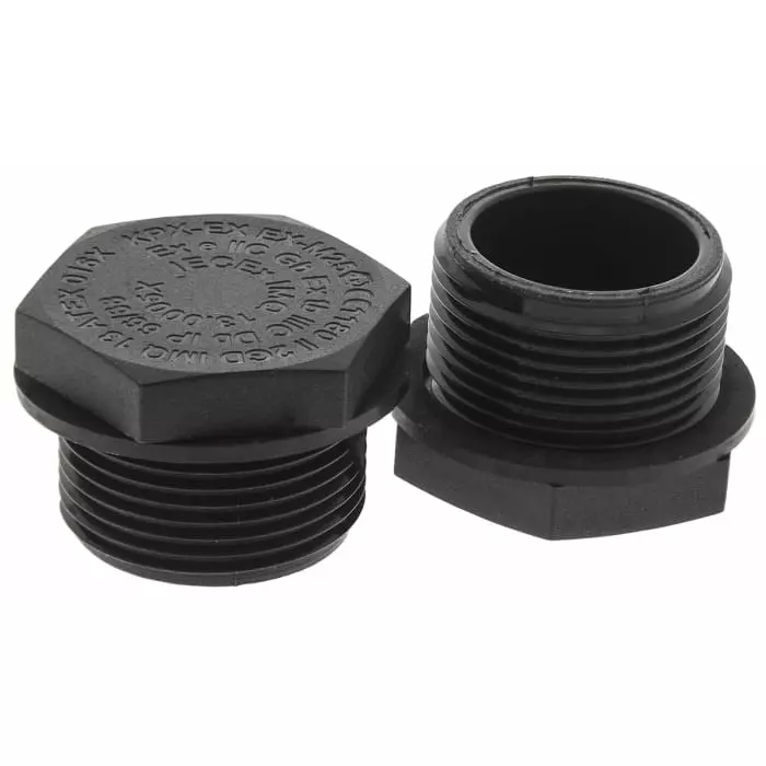 Kopex Stopping Plug M25 Nylon 28 mm Diameter Threaded, 7TCA297140R0014EX-M25 (Pack of 10)