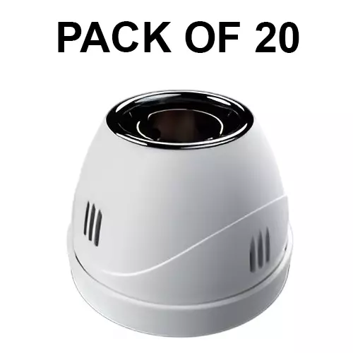 K9 Euro Inova Chrome Batten Holder White, 9090 (Pack of 20)
