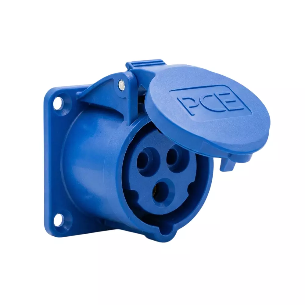 Hensel Insulated Plug Panel Mounting Socket Straight 63 Amp 2P + E, 3331-6fc (Pack of 5)