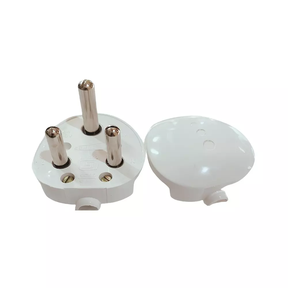 ELEGANT CASA 3 Pin Plug Top 16 Amp 240 V White
