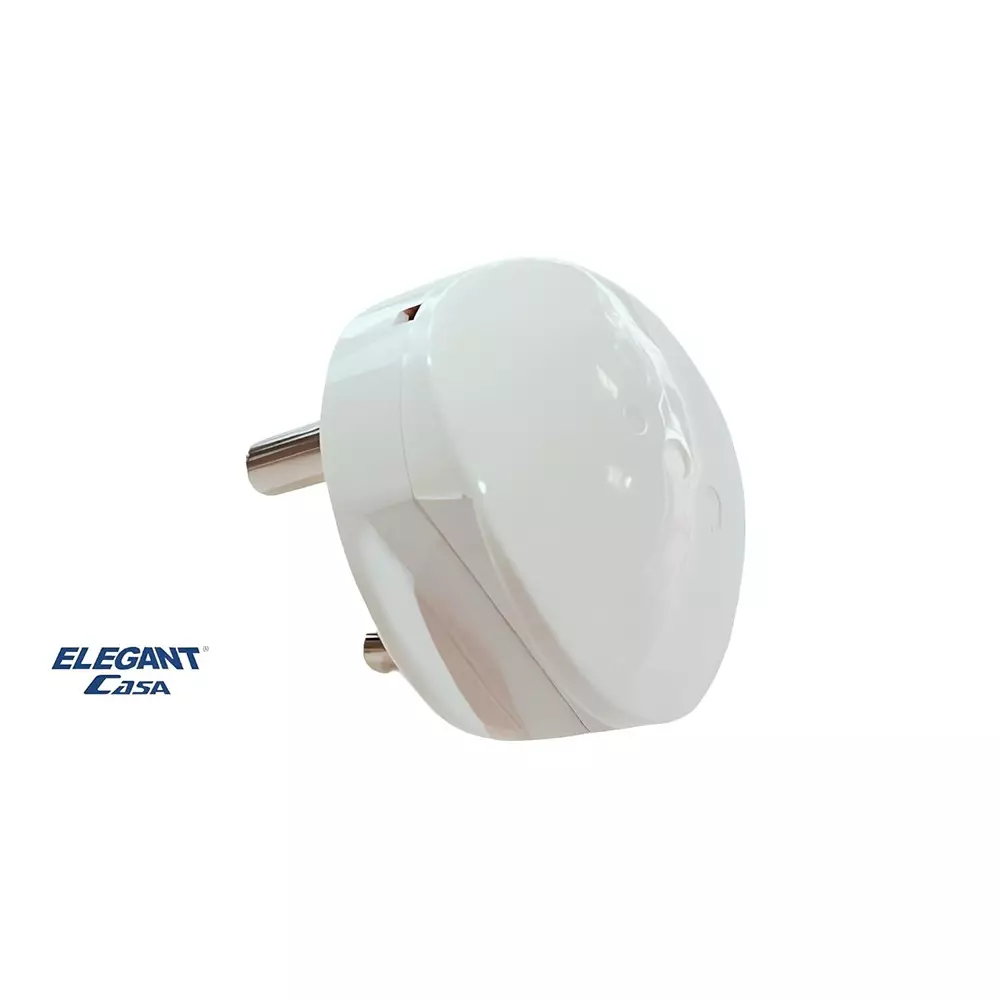ELEGANT CASA 3 Pin Plug Top 16 Amp 240 V White