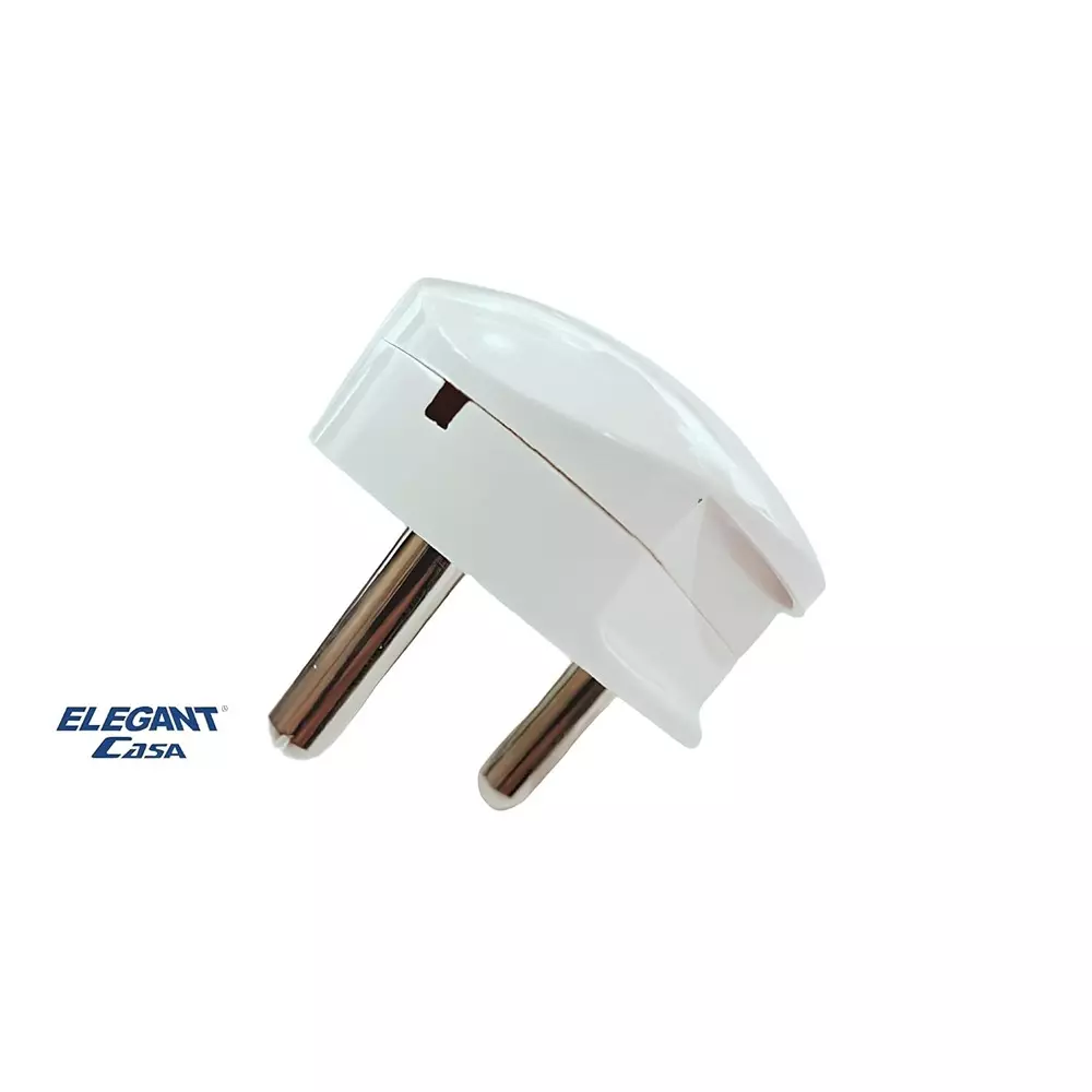 ELEGANT CASA 3 Pin Plug Top 16 Amp 240 V White