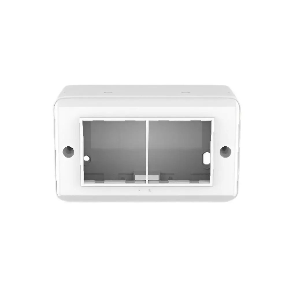 Cona Solid Box Pro Modular Surface Gang Box White 4 Modules, SB 1104 (Pack of 10)