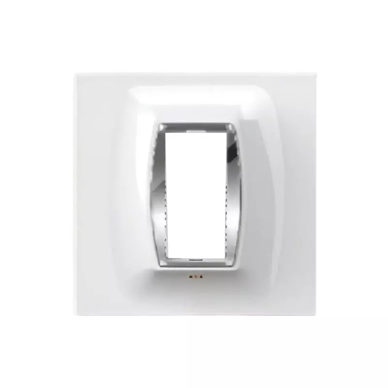 Cona Glasglow Glass Effect Modular Plate White 1 Module, GGM 1101 (Pack of 10)