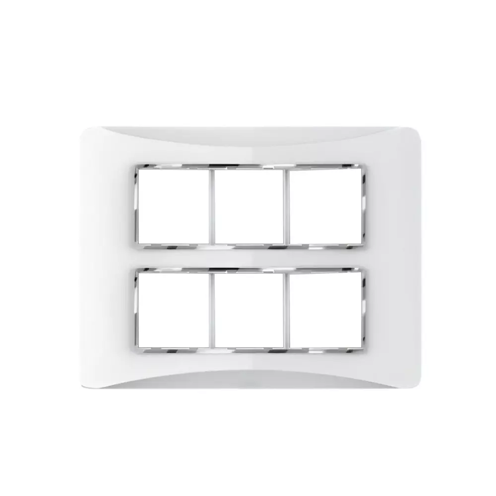 Cona Smooth Glow Modular Plate White 12 Modules, SG 1112 (Pack of 10)