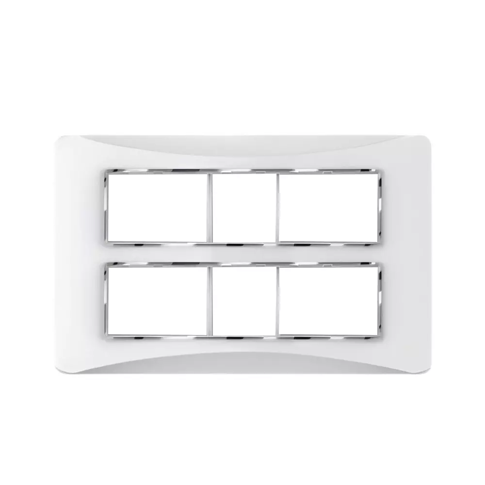 Cona Smooth Glow Modular Plate White 16 Modules, SG 1116 (Pack of 10)