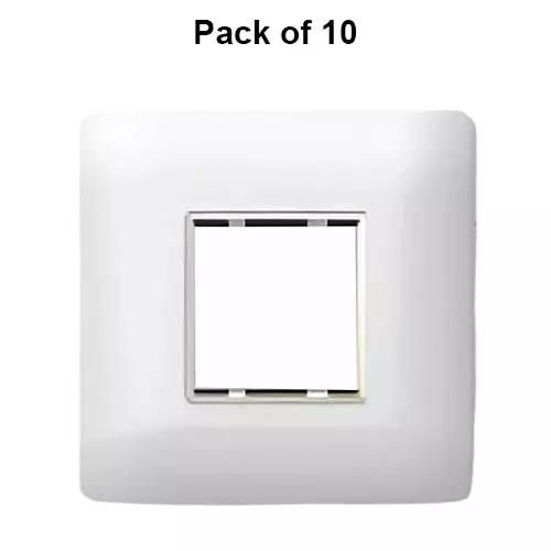 Cona Sleekwood Modular Plate White 2 Modules, SWN 1102 (Pack of 10)