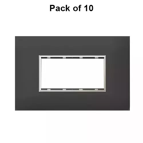 Cona Sleekwood Modular Plate Black 4 Modules, SWN 1104 (Pack of 10)