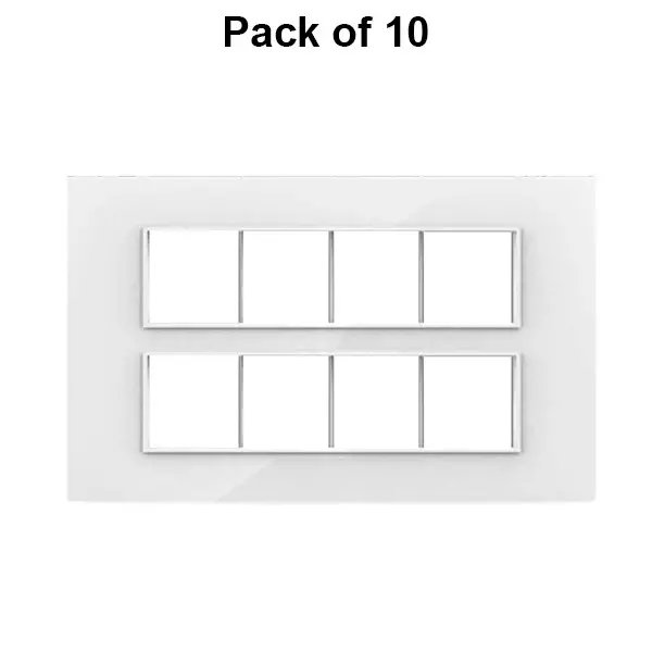 Cona Silque Modular Metal Plate White 16 Modules, ORM 1116 (Pack of 10)