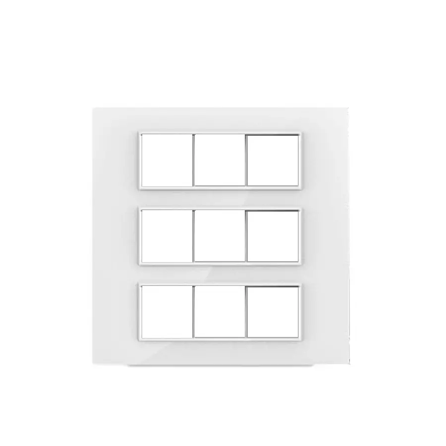 Cona Silque Modular Metal Plate White 18 Modules, ORM 1118 (Pack of 10)