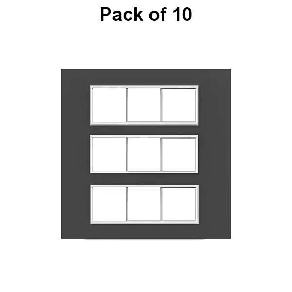 Cona Silque Modular Metal Plate Black 18 Modules, ORMM 1118 (Pack of 10)