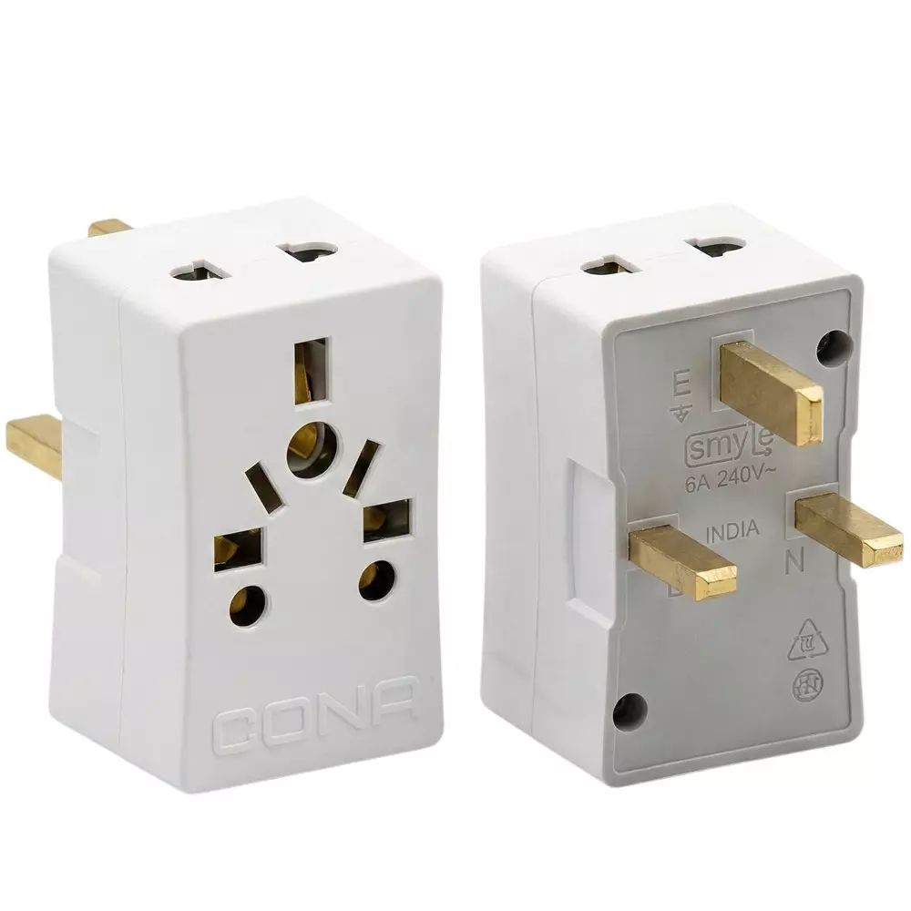 Cona MultiPlug Flat Ping Plug Polo White, N-7296 (Pack of 10 Pcs)