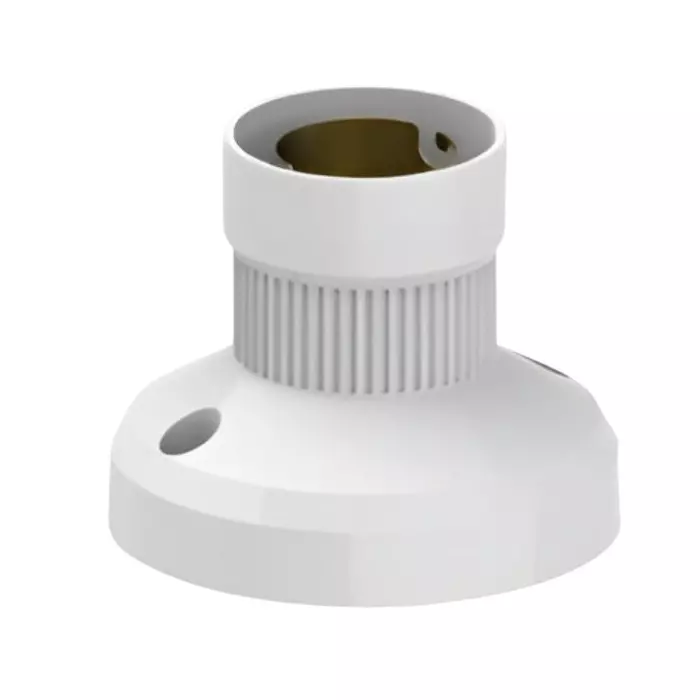 Cona Batten Bulb Holder Metal Ring Kenzo White, 3962 (Pack of 20 Pcs)