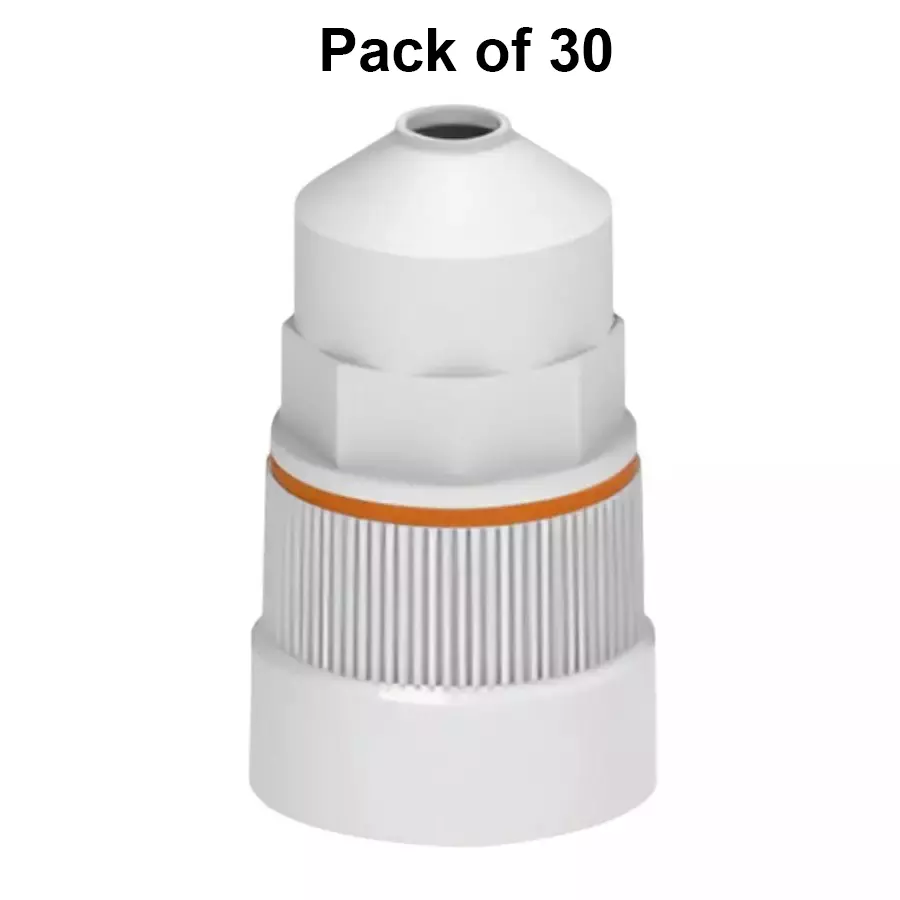 Cona Pendent Holder Tubo White, 2144 (Pack of 30 Pcs)