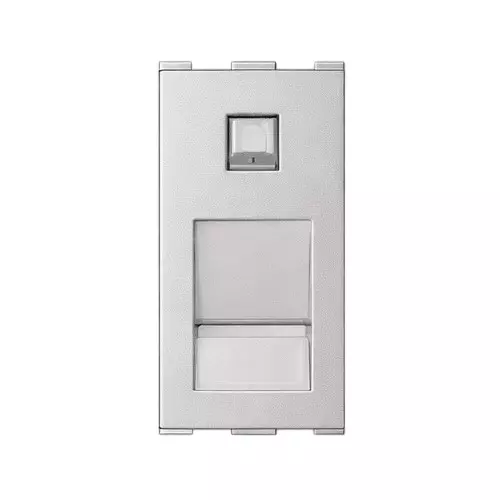 Anchor Roma Urban Cat 6 Computer Socket 1 Module Silver for Homes, Offices & Commercial Use, 66623S