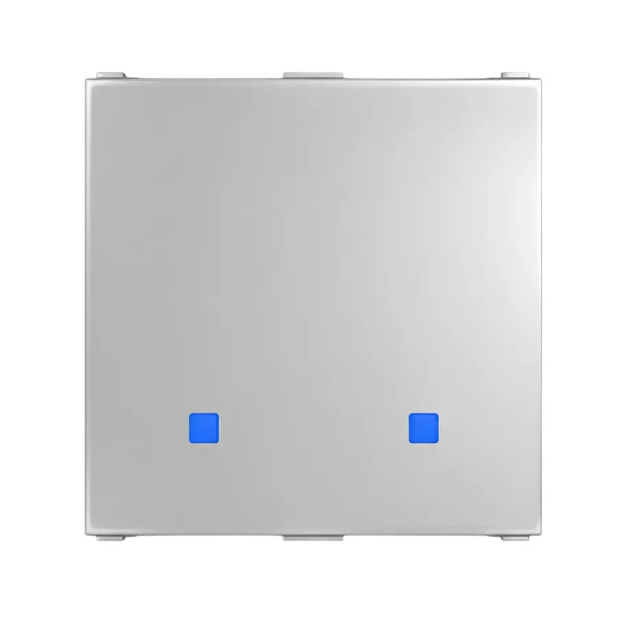 Anchor Roma Urban Smart Touch Switch 2 Module 5 A 2 Channel Silver PVC Plastic for Industrial and Home Use, 71022S