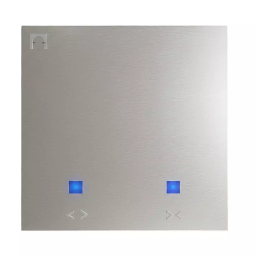 Anchor Roma Urban Smart Touch Curtain Controller 2 Module 1 Channel Silver PVC Plastic for Industrial and Home Use, 71028S