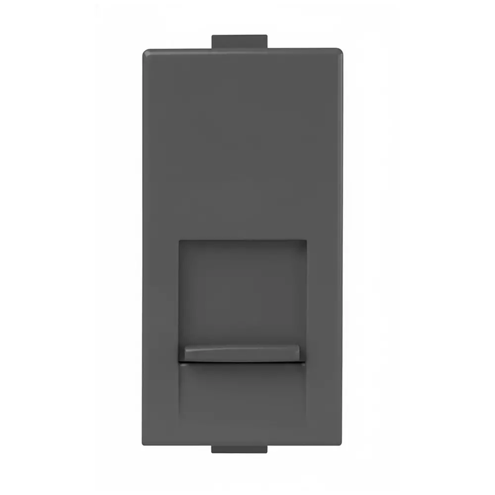 Anchor Roma Plus Receptor 1 Module Black PVC Plastic for Industrial Use, 279687