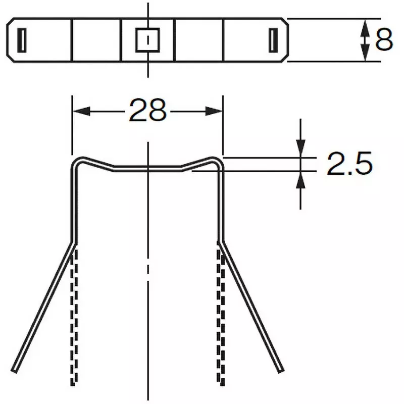 Omron Shared Socket Holding Bracket for Square Socket, PYC-S FOR MY