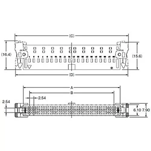 Omron Crimp Socket 1000 mohm or more (at 500 V DC), XG5N-101-U