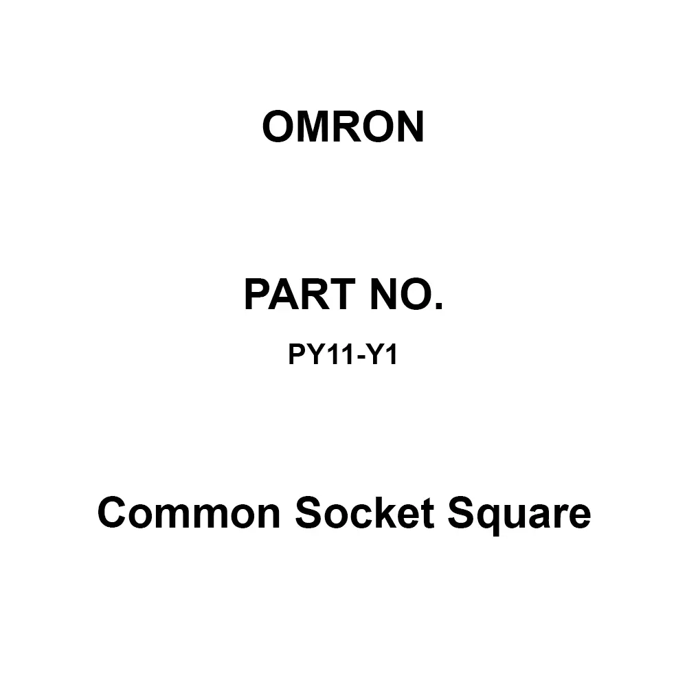 Omron Shared socket Square Solder Terminal, PY11-Y1