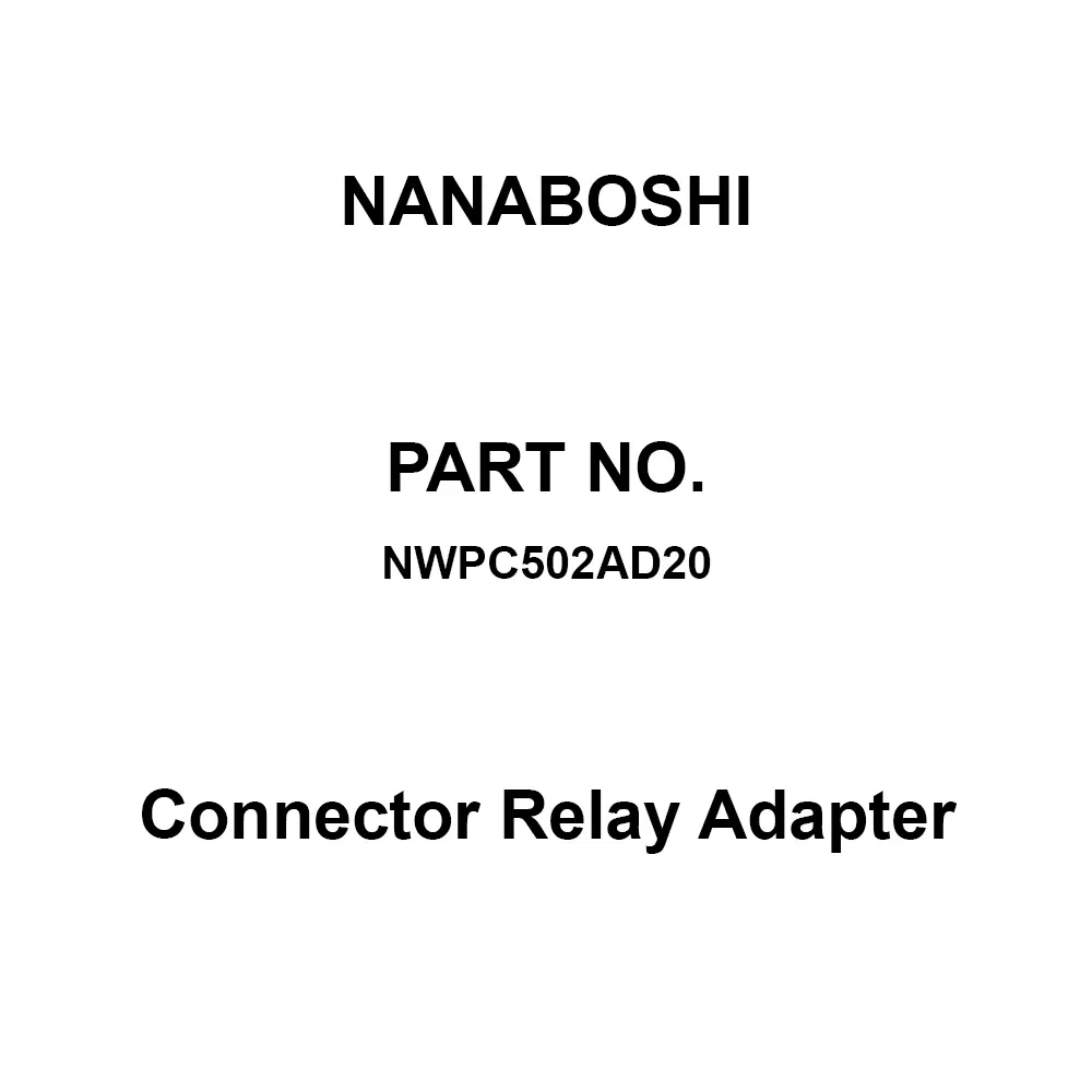 Nanaboshi Connector Relay Adapter, NWPC502AD20