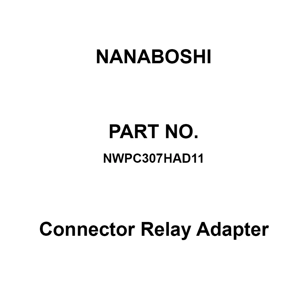Nanaboshi Connector Relay Adapter 30 Male Contact, NWPC307HAD11
