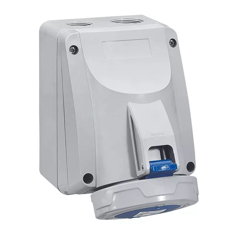 Legrand P17 Tempra Pro Series 32 A 380-415 V Surface Mounting Socket 3P+E Plastic Housing IP66/67, 5554 55