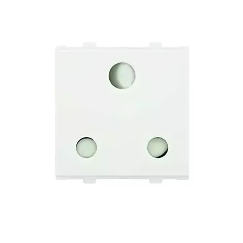 Anchor Roma 3 Pin Socket White 16 Amp, 21124 (Pack of 10)