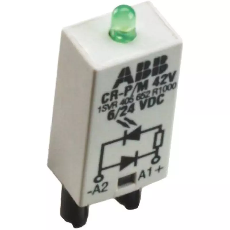ABB Diode Plug-in Module AC6/DC24 V Rated Coil Voltage UL, EAC, CSA Certification Mark, 1SVR405654R1000