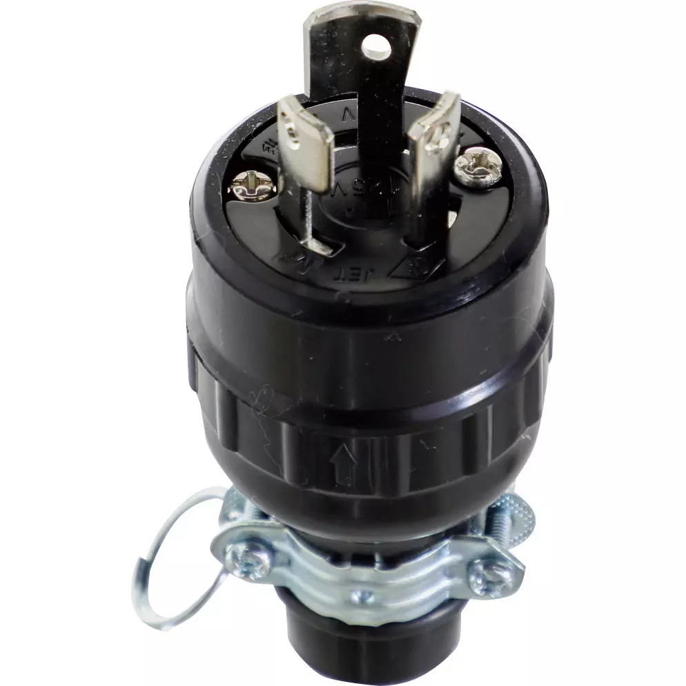TRUSCO Hook Plug 125 V Rated Voltage 15 A Rated Current 2 CT0.75 to 2 VCT2 Suitable Wire, TMH2589