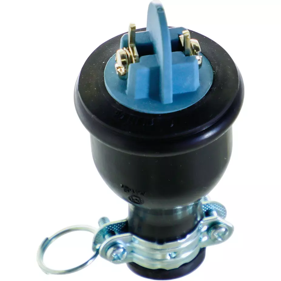 TRUSCO Rubber Power Plug 125 V Rated Voltage 15 A Rated Current 2 CT0.75 to 2 VCT2 Suitable Wire, TMP2518